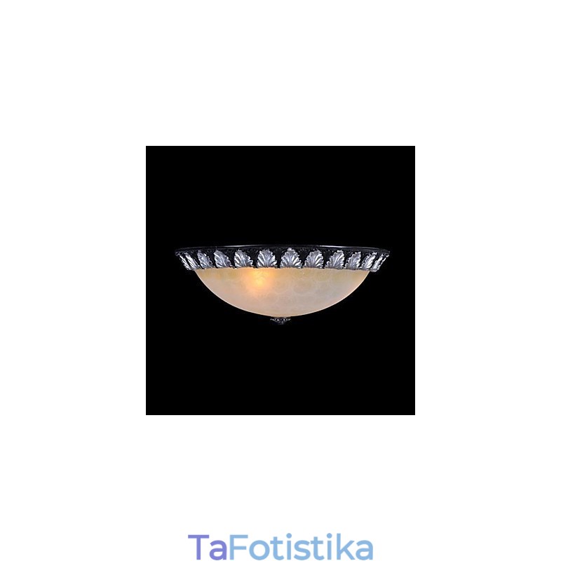 Flush Mount Light μοτίβο γυαλί ρητίνης ασημί σκάλισμα European Classic