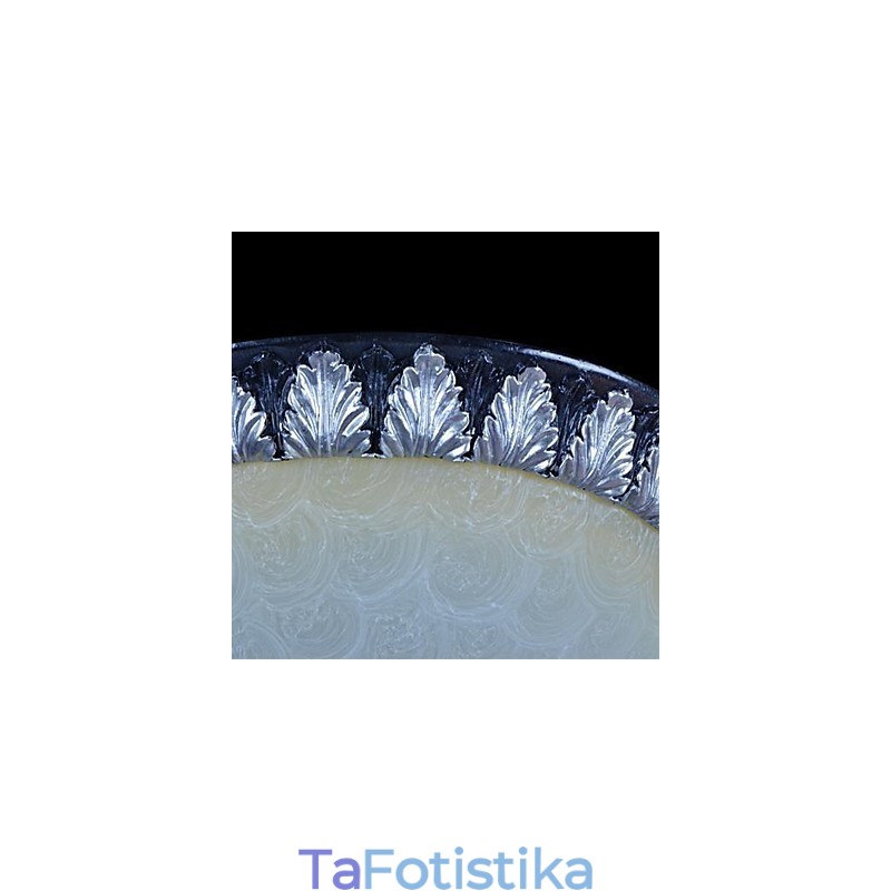 Flush Mount Light μοτίβο γυαλί ρητίνης ασημί σκάλισμα European Classic
