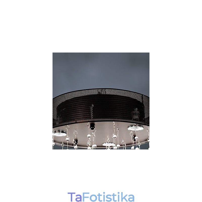 Μοντέρνα ημι-χωνευτή βάση με 3 Lights Butterfly Featured Shade