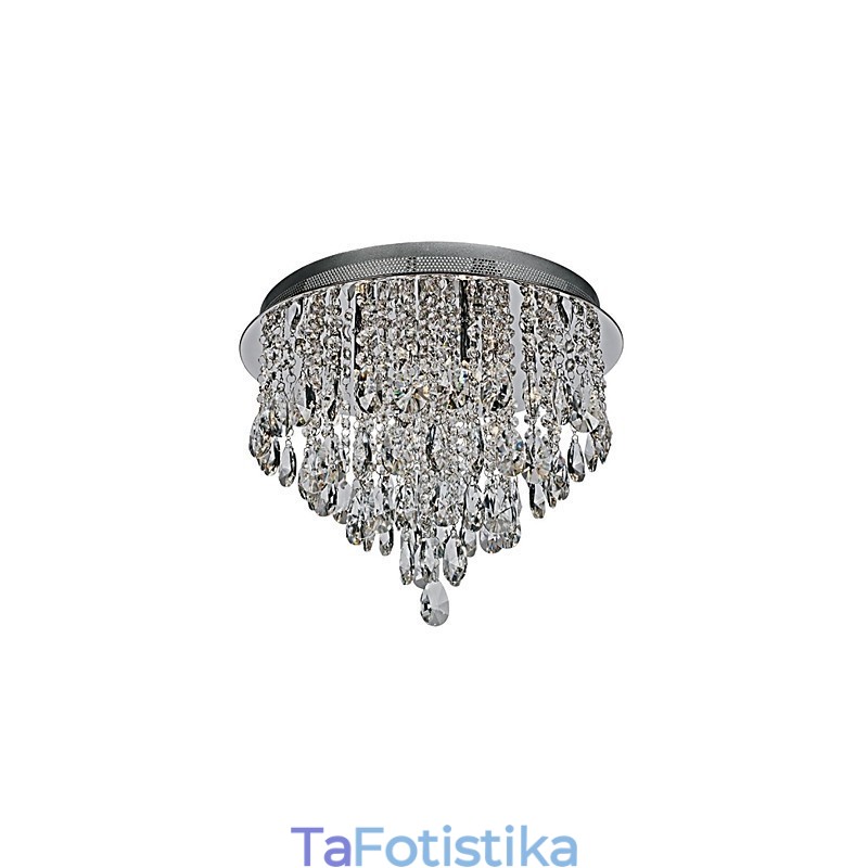 Σύγχρονη μοντέρνα βάση Crystal Chrome Crystal Flush