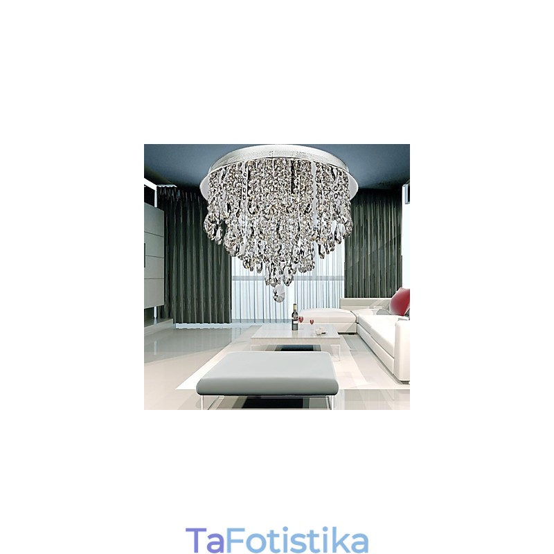 Σύγχρονη μοντέρνα βάση Crystal Chrome Crystal Flush