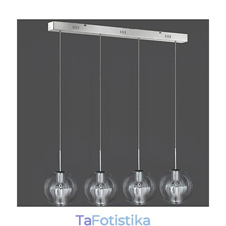 Μοντέρνο Σύγχρονο Παραδοσιακό Κλασικό Χρώμιο Μεταλλικό Κρεμαστό Φωτιστικό Παιδικό 4 Φωτιστικό Κρεμαστό Φωτιστικό