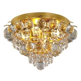 Μοντέρνα βάση Crystal Flush με 5 φώτα