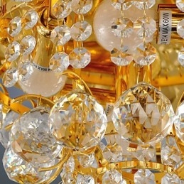 Μοντέρνα βάση Crystal Flush με 5 φώτα