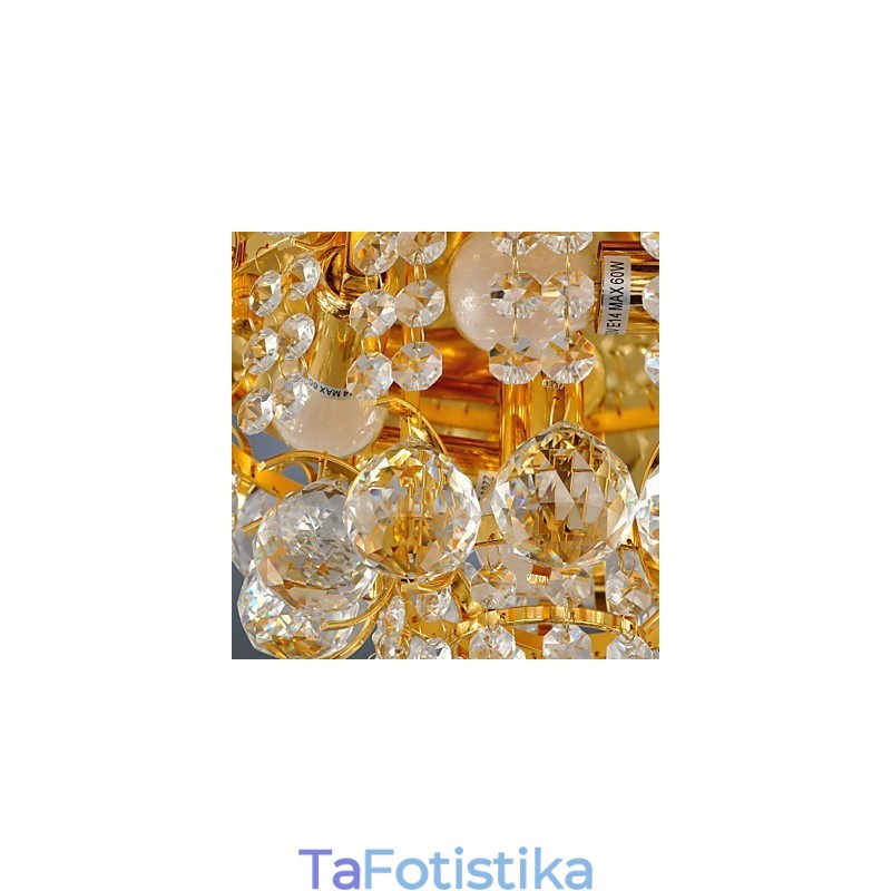 Μοντέρνα βάση Crystal Flush με 5 φώτα
