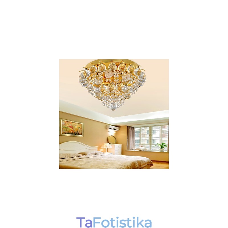 Μοντέρνα βάση Crystal Flush με 5 φώτα