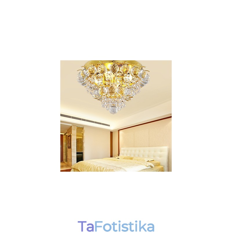 Μοντέρνα βάση Crystal Flush με 5 φώτα