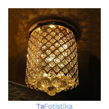 Crystal Modern Flush Mount Gold με φινίρισμα σε σχήμα σπιράλ Crystal Modern Flush Mount Gold με φινίρισμα σε σχήμα σπιράλ