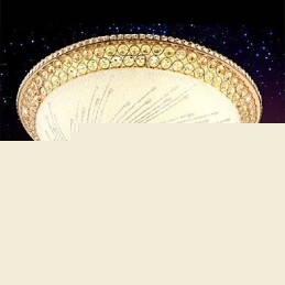 Μοντέρνο Luxury Crystal Light Absorb Dome Light SMD Διπλό Χρώμα Διάμετρος 50CM