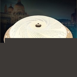 Μοντέρνο Luxury Crystal Light Absorb Dome Light SMD Διπλό Χρώμα Διάμετρος 50CM