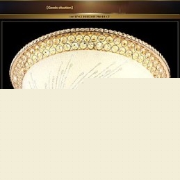 Μοντέρνο Luxury Crystal Light Absorb Dome Light SMD Διπλό Χρώμα Διάμετρος 50CM