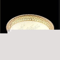 Μοντέρνο Luxury Crystal Light Absorb Dome Light SMD Διπλό Χρώμα Διάμετρος 50CM