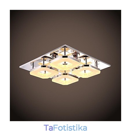 Acrylic Flush Mount 4 light Μοντέρνο ακρυλικό επιμεταλλωμένο ανοξείδωτο ατσάλι Acrylic Flush Mount 4 light Μοντέρνο ακρυλικό επιμεταλλωμένο ανοξείδωτο ατσάλι