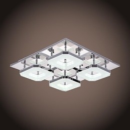 Acrylic Flush Mount 4 light Μοντέρνο ακρυλικό επιμεταλλωμένο ανοξείδωτο ατσάλι