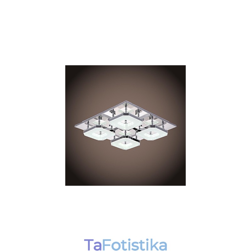 Acrylic Flush Mount 4 light Μοντέρνο ακρυλικό επιμεταλλωμένο ανοξείδωτο ατσάλι
