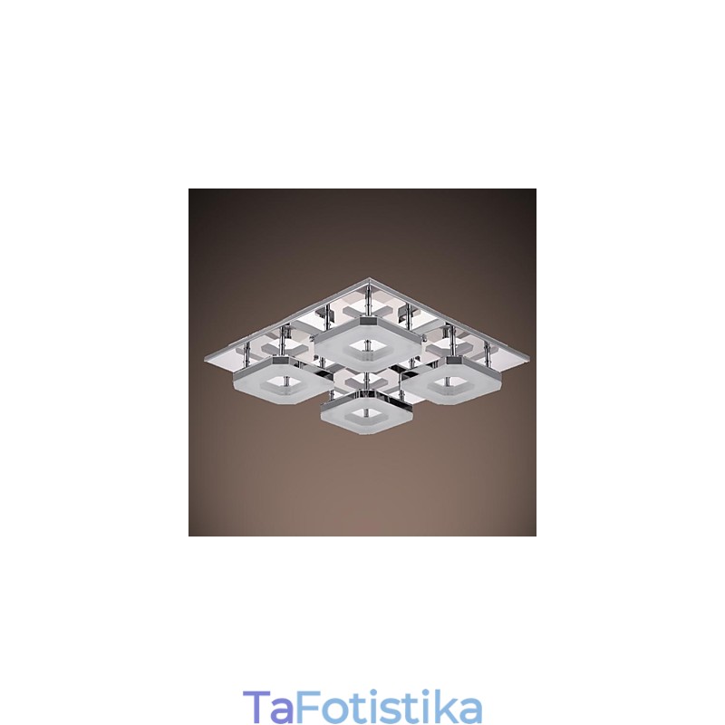 Acrylic Flush Mount 4 light Μοντέρνο ακρυλικό επιμεταλλωμένο ανοξείδωτο ατσάλι