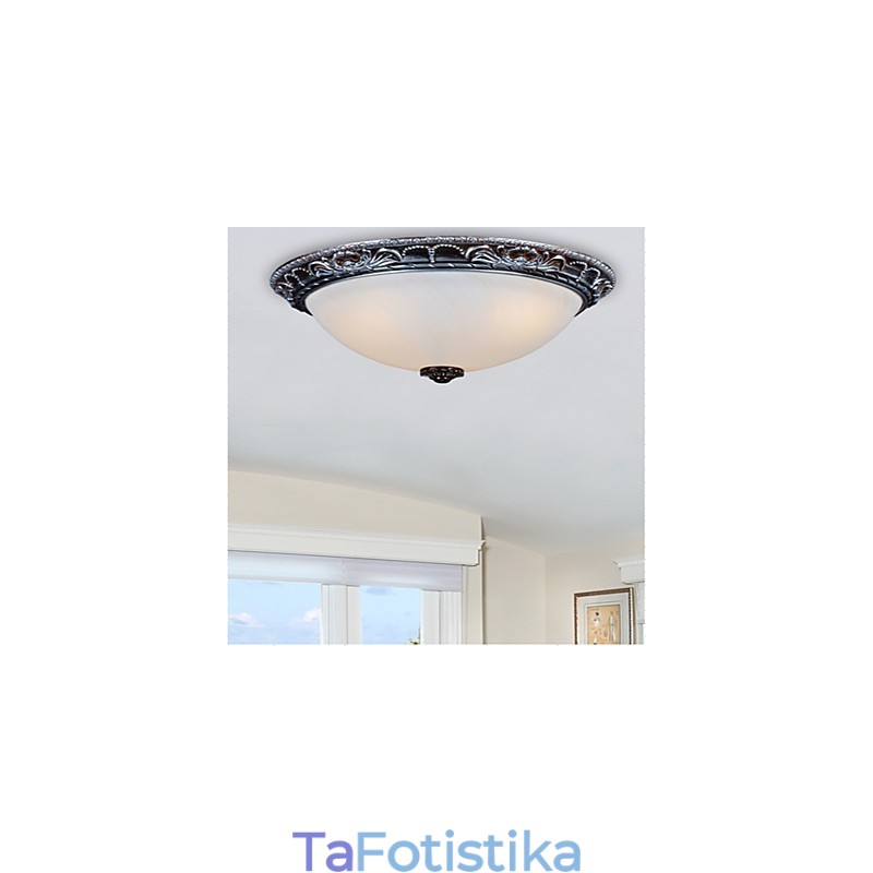 Flush Mount Vintage Παραδοσιακή Κλασική Ρετρό Ρητίνη Μπολ