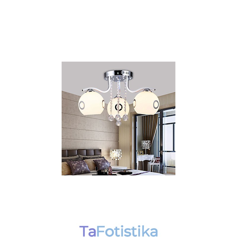 Flush Mount Crystal Modern Contemporary Glass