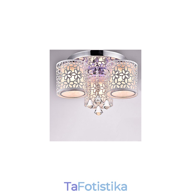 Flush Mount Crystal Modern Contemporary Metal