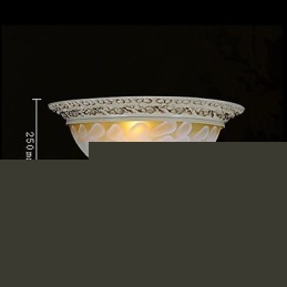 White Flush Mount Light μοτίβο γυαλιού ρητίνης Gold Carving European Classic
