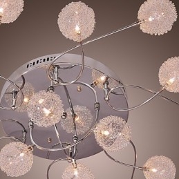G4 Iron Flush Mount Light με σκιές αλουμινίου