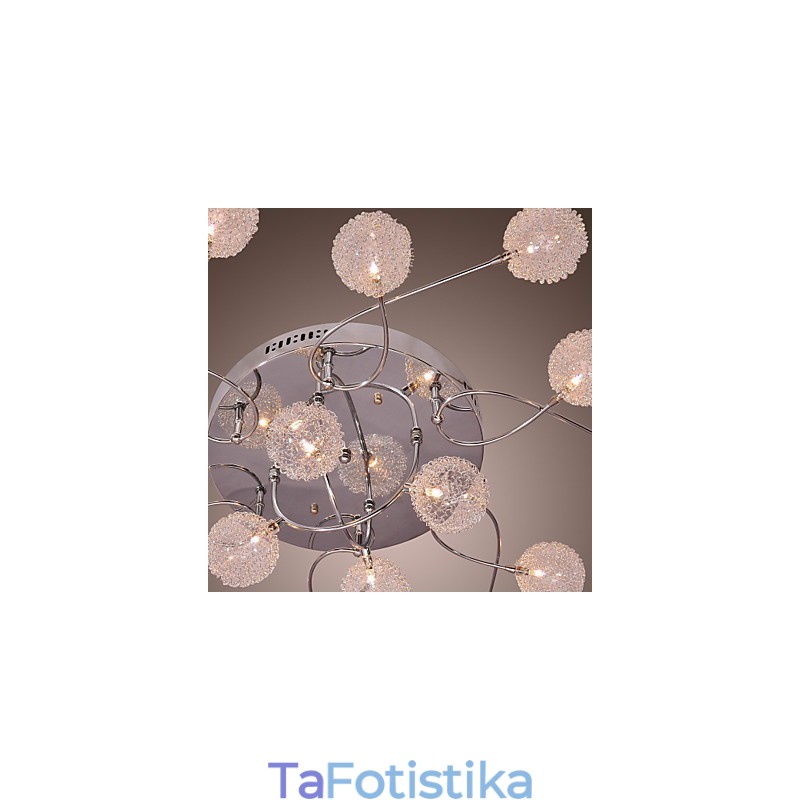 G4 Iron Flush Mount Light με σκιές αλουμινίου