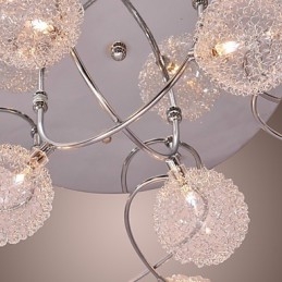 G4 Iron Flush Mount Light με σκιές αλουμινίου