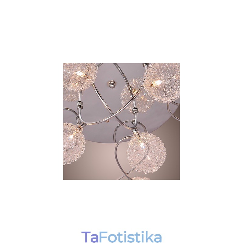 G4 Iron Flush Mount Light με σκιές αλουμινίου
