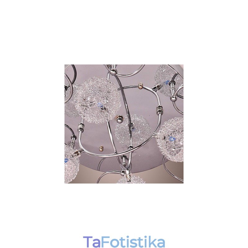 G4 Iron Flush Mount Light με σκιές αλουμινίου
