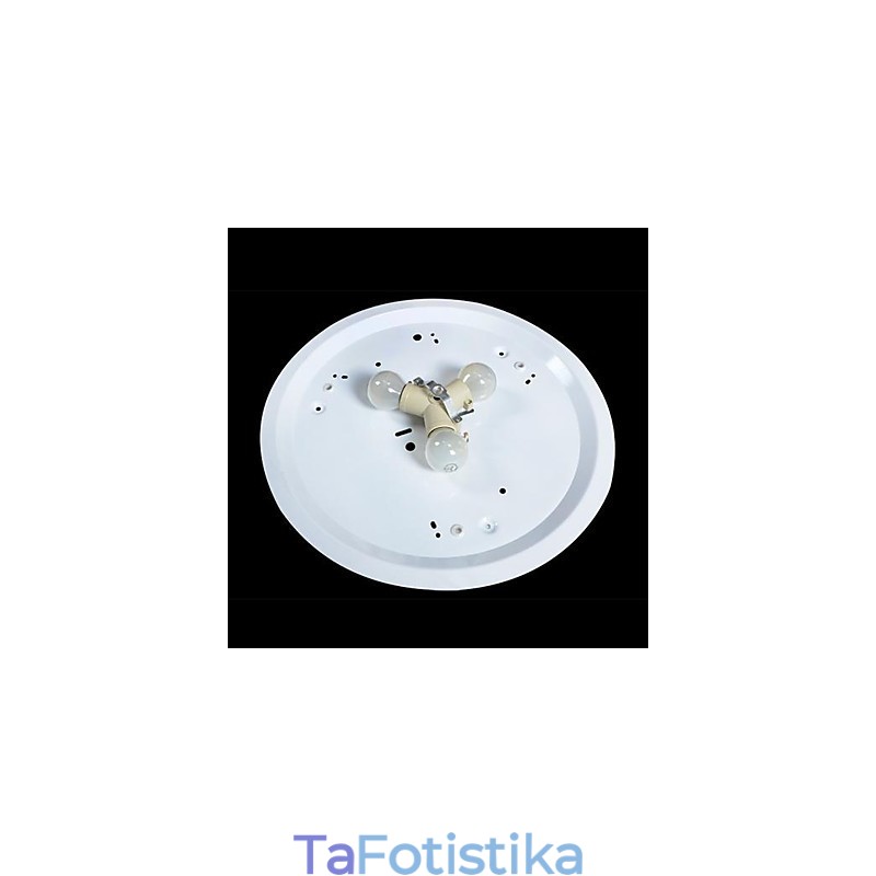White Flush Mount Light Glass Resin Carving European Classic