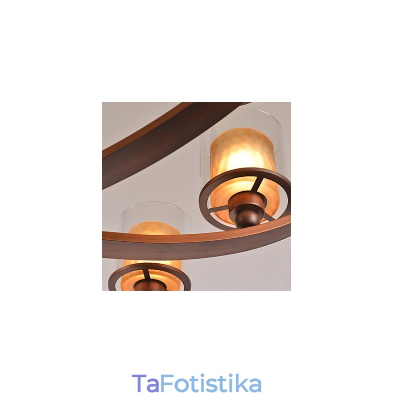 Παραδοσιακός κλασικός ρετρό μίνι μεταλλικός πολυέλαιος ζωγραφικής