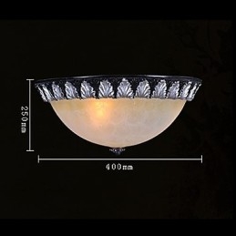 Flush Mount Light μοτίβο γυαλιού ρητίνης ασημί σκάλισμα European Classic