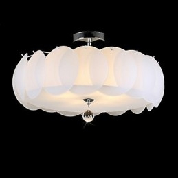 5 Light Glass Πολυέλαιος Μοντέρνο Κρεμαστό Φωτιστικό Οικογένειας