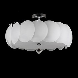 5 Light Glass Πολυέλαιος Μοντέρνο Κρεμαστό Φωτιστικό Οικογένειας