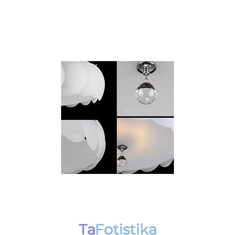 5 Light Glass Πολυέλαιος Μοντέρνο Κρεμαστό Φωτιστικό Οικογένειας
