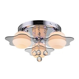Τηλεχειριστήριο Flush Mount Modern Contemporary 3 φώτα με κόκκινο μπλε