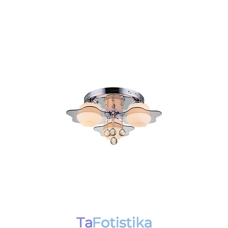 Τηλεχειριστήριο Flush Mount Modern Contemporary 3 φώτα με κόκκινο μπλε