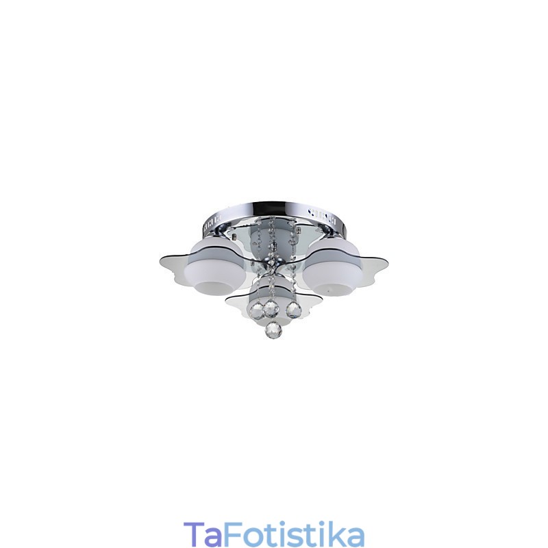 Τηλεχειριστήριο Flush Mount Modern Contemporary 3 φώτα με κόκκινο μπλε