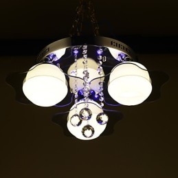 Τηλεχειριστήριο Flush Mount Modern Contemporary 3 φώτα με κόκκινο μπλε