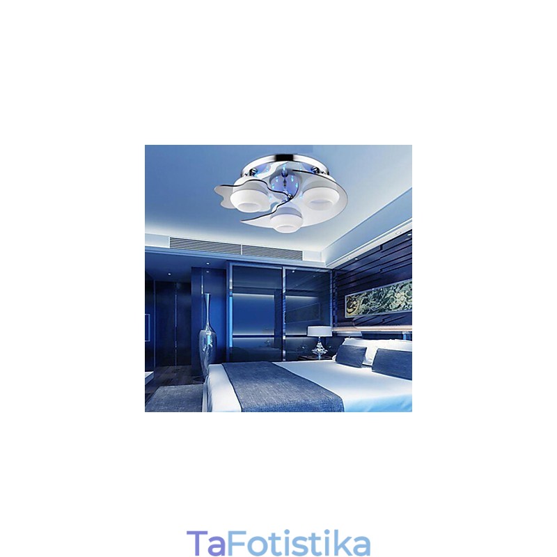 Flush Mount 3 Lights Modern Fashion Contracted λευκό μέταλλο από ανοξείδωτο χάλυβα