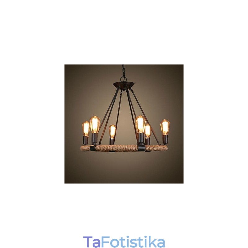 Παραδοσιακό Κλασικό Ρουστίκ Lodge Retro Country Vintage Πίνακας Μεταλλικό Κρεμαστό Φωτιστικό