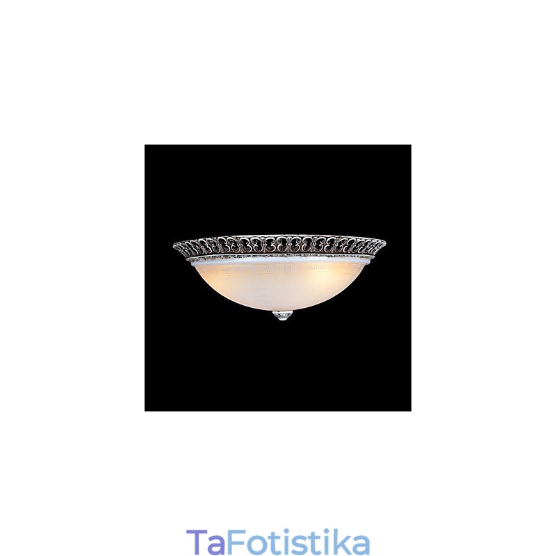 Σκούρο καφέ Flush Mount Ανοιχτό γυάλινο μοτίβο ρητίνης σκάλισμα European Classic