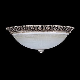 Σκούρο καφέ Flush Mount Ανοιχτό γυάλινο μοτίβο ρητίνης σκάλισμα European Classic