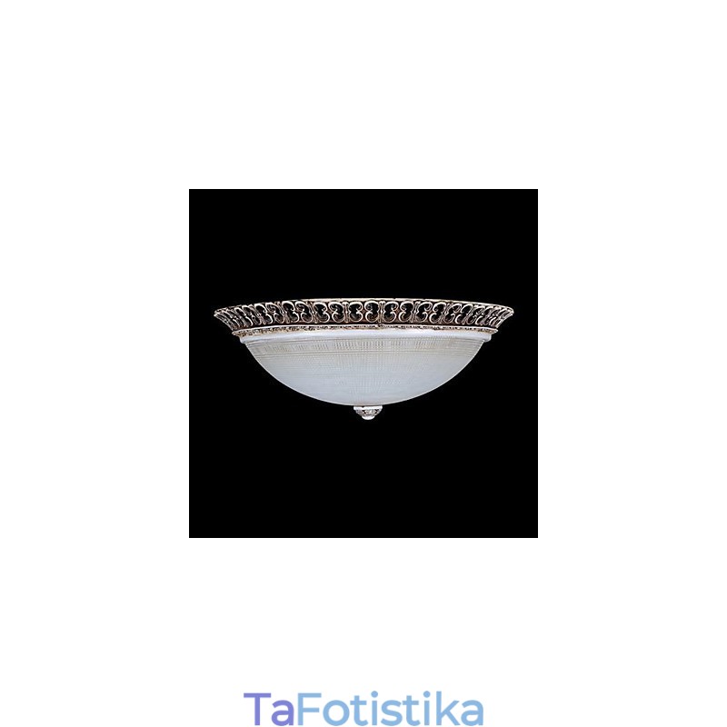Σκούρο καφέ Flush Mount Ανοιχτό γυάλινο μοτίβο ρητίνης σκάλισμα European Classic