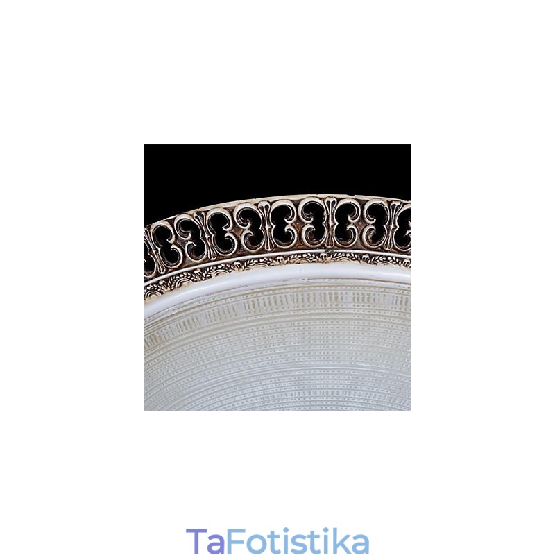 Σκούρο καφέ Flush Mount Ανοιχτό γυάλινο μοτίβο ρητίνης σκάλισμα European Classic