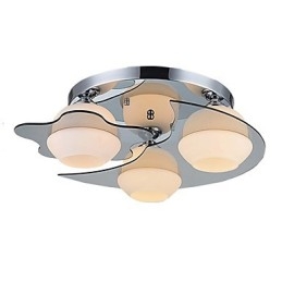 Μοντέρνο Φωτιστικό Οροφής Flush Mount 3 Lights Contemporary Metal