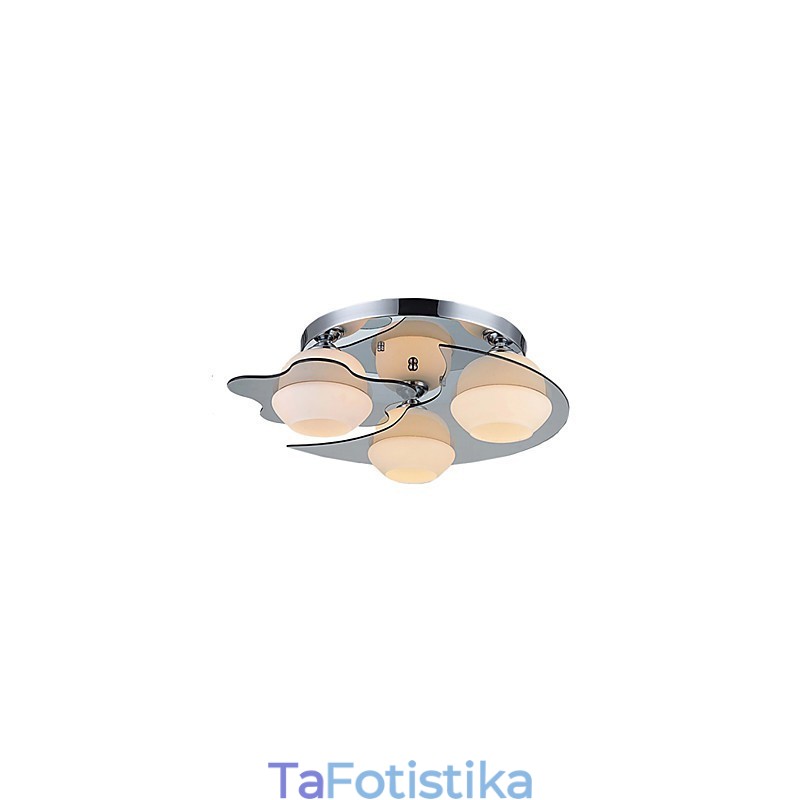 Μοντέρνο Φωτιστικό Οροφής Flush Mount 3 Lights Contemporary Metal