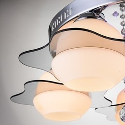Μοντέρνο Φωτιστικό Οροφής Flush Mount 3 Lights Contemporary Metal