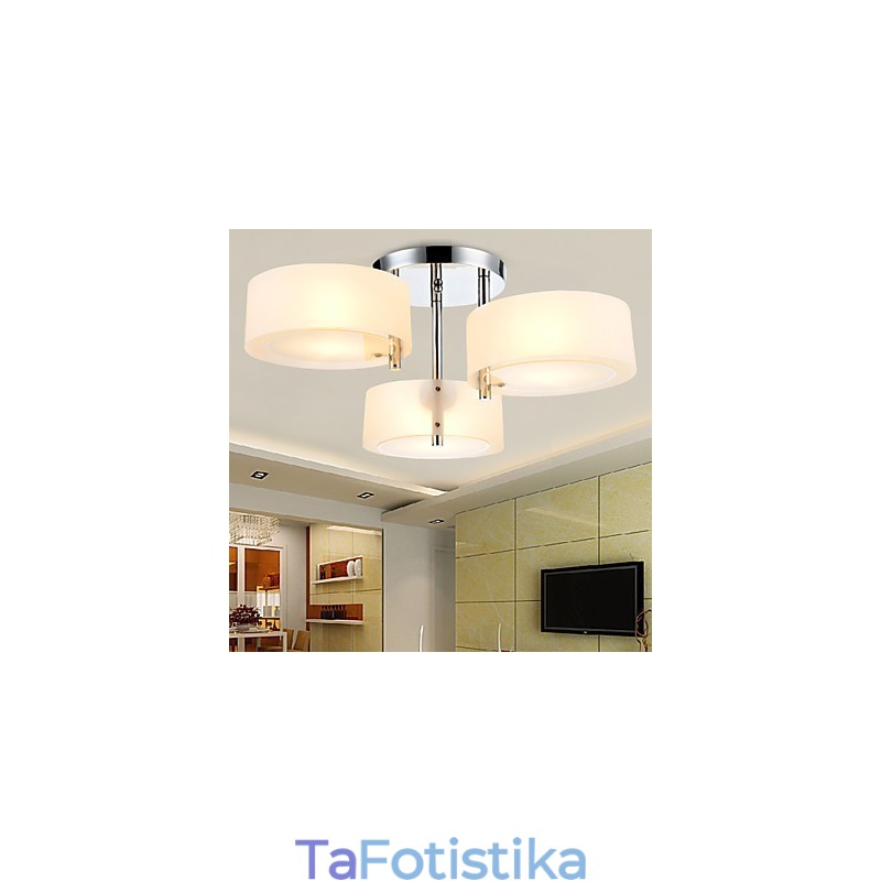 Flush Mount Modern Contemporary 3 Φωτιστικά Οροφής Μεταλλικό