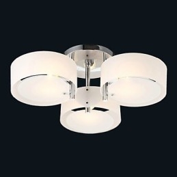 Flush Mount Μοντέρνο Σύγχρονο Φωτιστικό Οροφής 3 Φωτιστικών Μεταλλικό